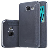 Husa Samsung Galaxy A3 2016 Nillkin Sparkle Flip Negru - vivimall.ro
