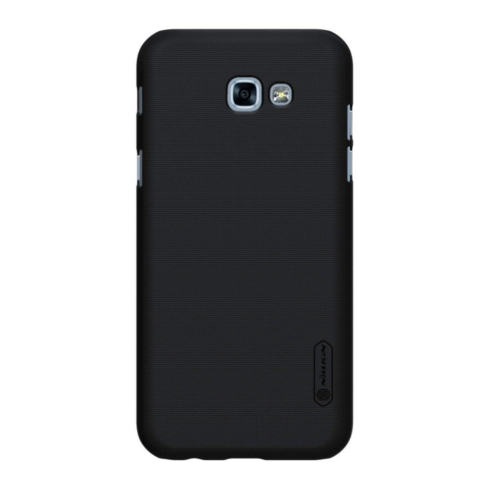 Husa Samsung Galaxy A3 2017 Nillkin Frosted Shield Negru + Folie de protectie - vivimall.ro