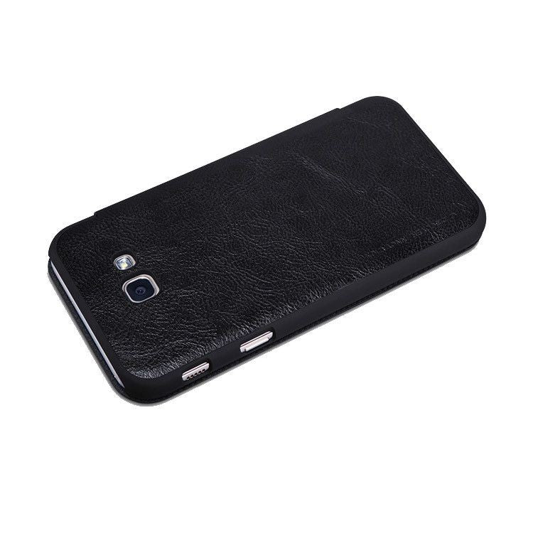 Husa Samsung Galaxy A3 2017 Nillkin Qin Flip Negru - vivimall.ro