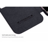 Husa Samsung Galaxy A7 2017 Nillkin Qin Flip Negru - vivimall.ro