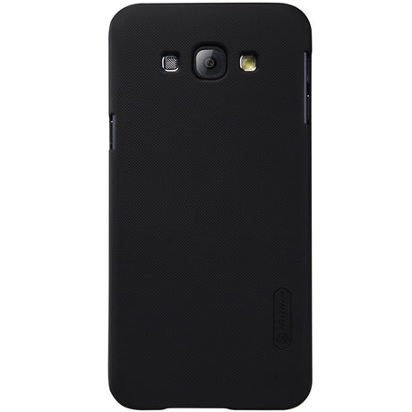 Husa Samsung Galaxy A8 2015 Nillkin Frosted Shield Negru + Folie de protectie - vivimall.ro