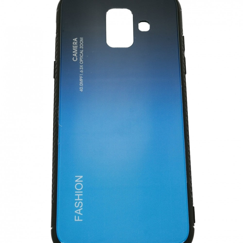 Husa Samsung Galaxy A8 2018 Hybrid Back Degrade, Albastru - vivimall.ro