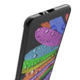 Husa Samsung Galaxy A8 2018 Transparent cu Margini Negre - vivimall.ro