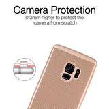 Husa Samsung Galaxy A8 2018 Ultra Slim cu aerisire Auriu - vivimall.ro