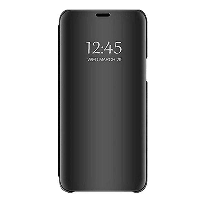 Husa Samsung Galaxy J6 Plus 2018 Flippy® Flip Cover Oglinda Negru - vivimall.ro