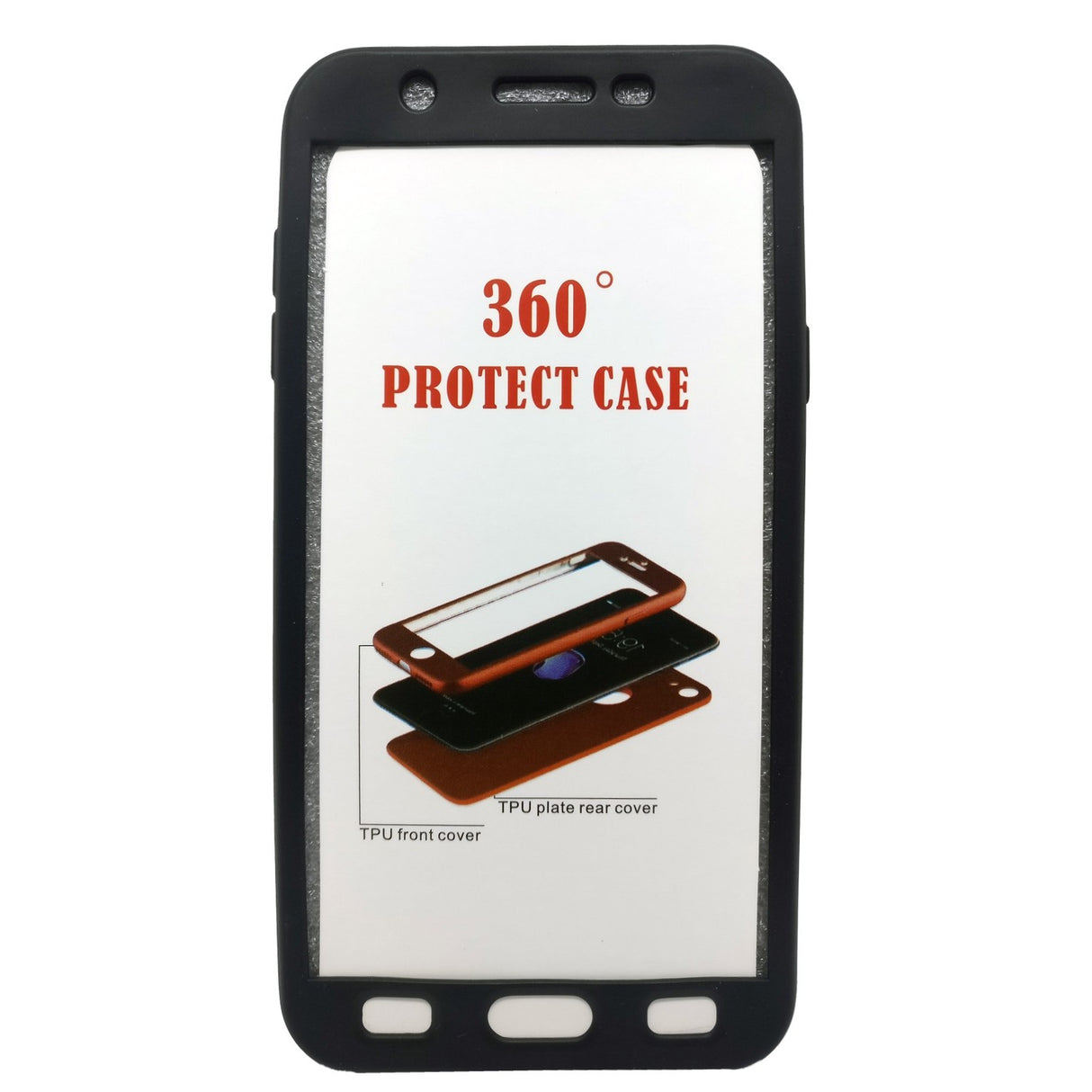 Husa Samsung Galaxy J7 2017 US Version Full Silicone Negru - vivimall.ro