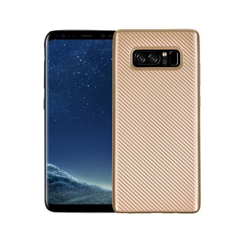 Husa Samsung Galaxy Note 8 i-Zore Carbon Fiber Auriu - vivimall.ro