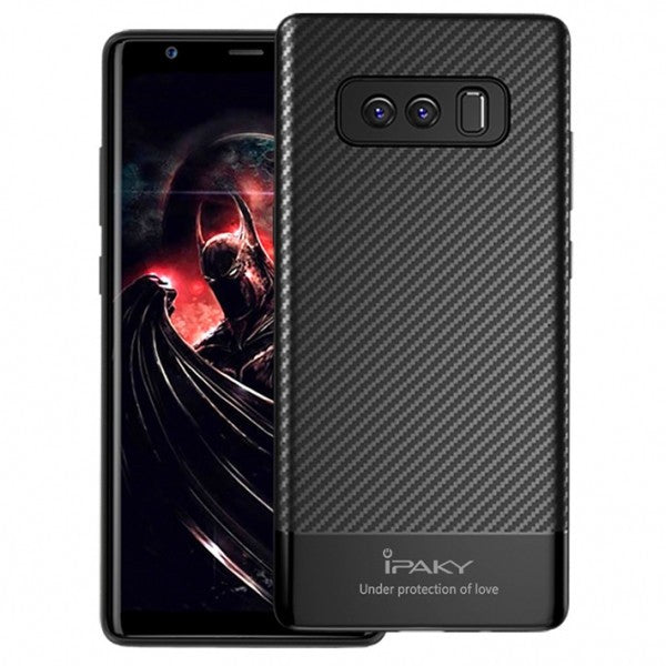 Husa Samsung Galaxy Note 8 IPAKY Carbon Fiber Negru - vivimall.ro