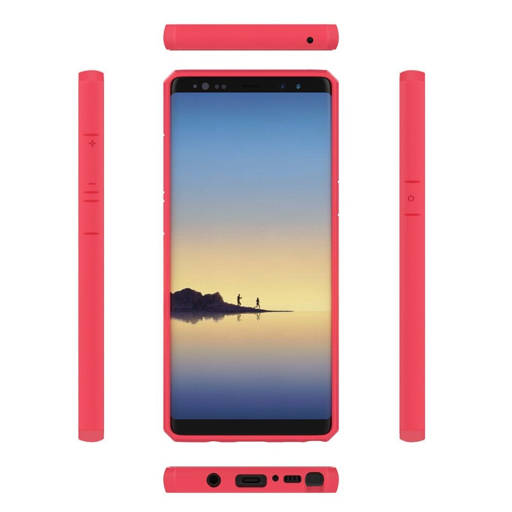 Husa Samsung Galaxy Note 8 shockproof acrylic Roz - vivimall.ro