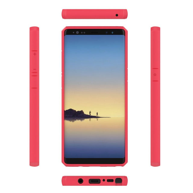 Husa Samsung Galaxy Note 8 shockproof acrylic Roz - vivimall.ro