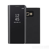 Husa Samsung Galaxy Note 9 Flip Cover Oglinda Negru - vivimall.ro