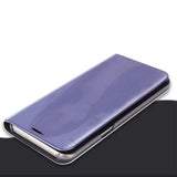 Husa Samsung Galaxy S7 Edge Flip Cover Oglinda Albastru - vivimall.ro