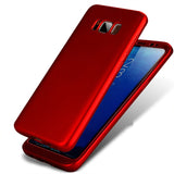 Husa Samsung Galaxy S7 Full Silicone 360 Rosu - vivimall.ro