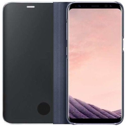 Husa Samsung Galaxy S8 Flip Cover Oglinda Negru - vivimall.ro