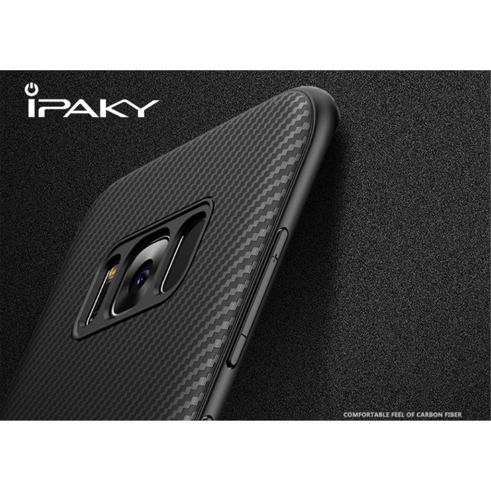 Husa Samsung Galaxy S8 IPAKY Carbon Fiber Negru - vivimall.ro