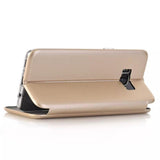 Husa de protectie Flippy compatibila cu Samsung Galaxy S8 Magnet Book Case Auriu - vivimall.ro