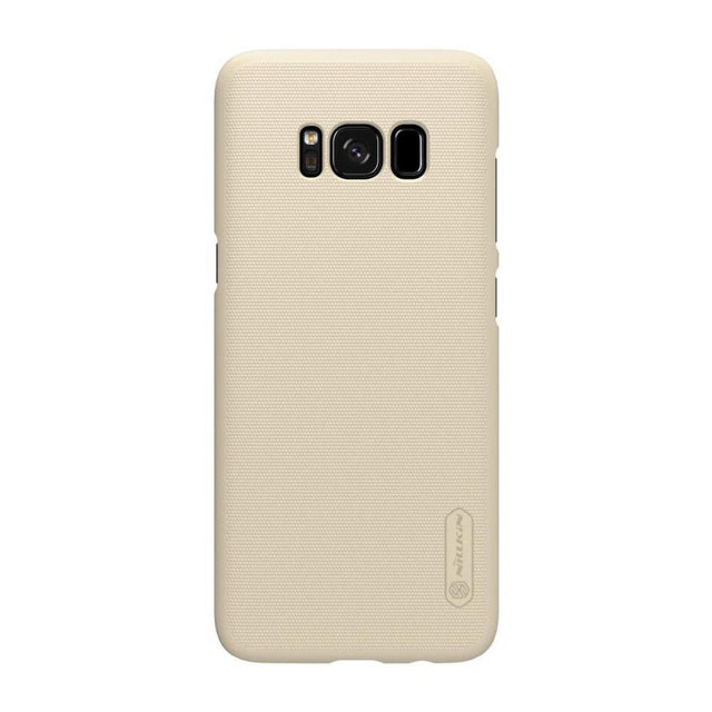 Husa Samsung Galaxy S8 Nillkin Frosted Shield Auriu + Folie de protectie - vivimall.ro