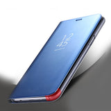 Husa Samsung Galaxy S8 Plus Flip Cover Oglinda Albastru - vivimall.ro