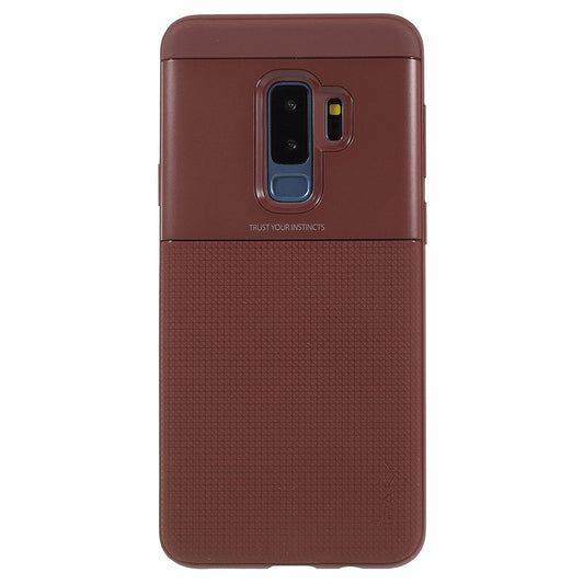 Husa Samsung Galaxy S9 Ipaky Elegant Grid Design TPU Hybrid Maro - vivimall.ro