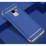 Husa Samsung Galaxy S9 Luxury Plating 3 in 1 Albastru - vivimall.ro