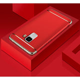 Husa Samsung Galaxy S9 Luxury Plating 3 in 1 Rosu - vivimall.ro