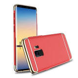 Husa Samsung Galaxy S9 Luxury Plating 3 in 1 Rosu - vivimall.ro
