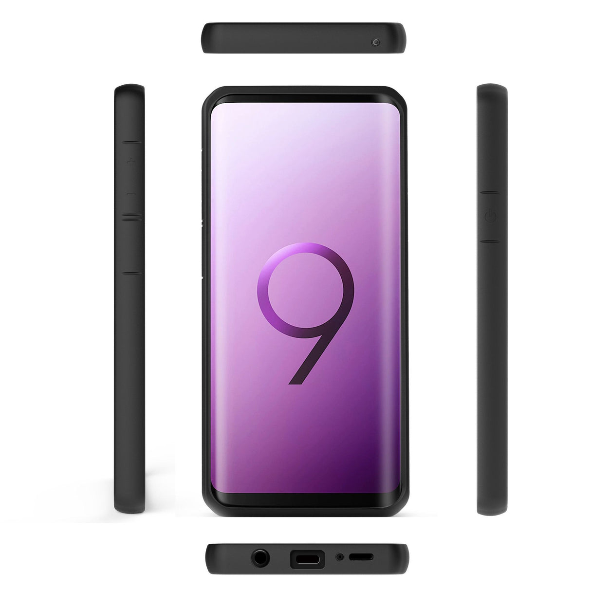 Husa Samsung Galaxy S9 shockproof acrylic Negru - vivimall.ro