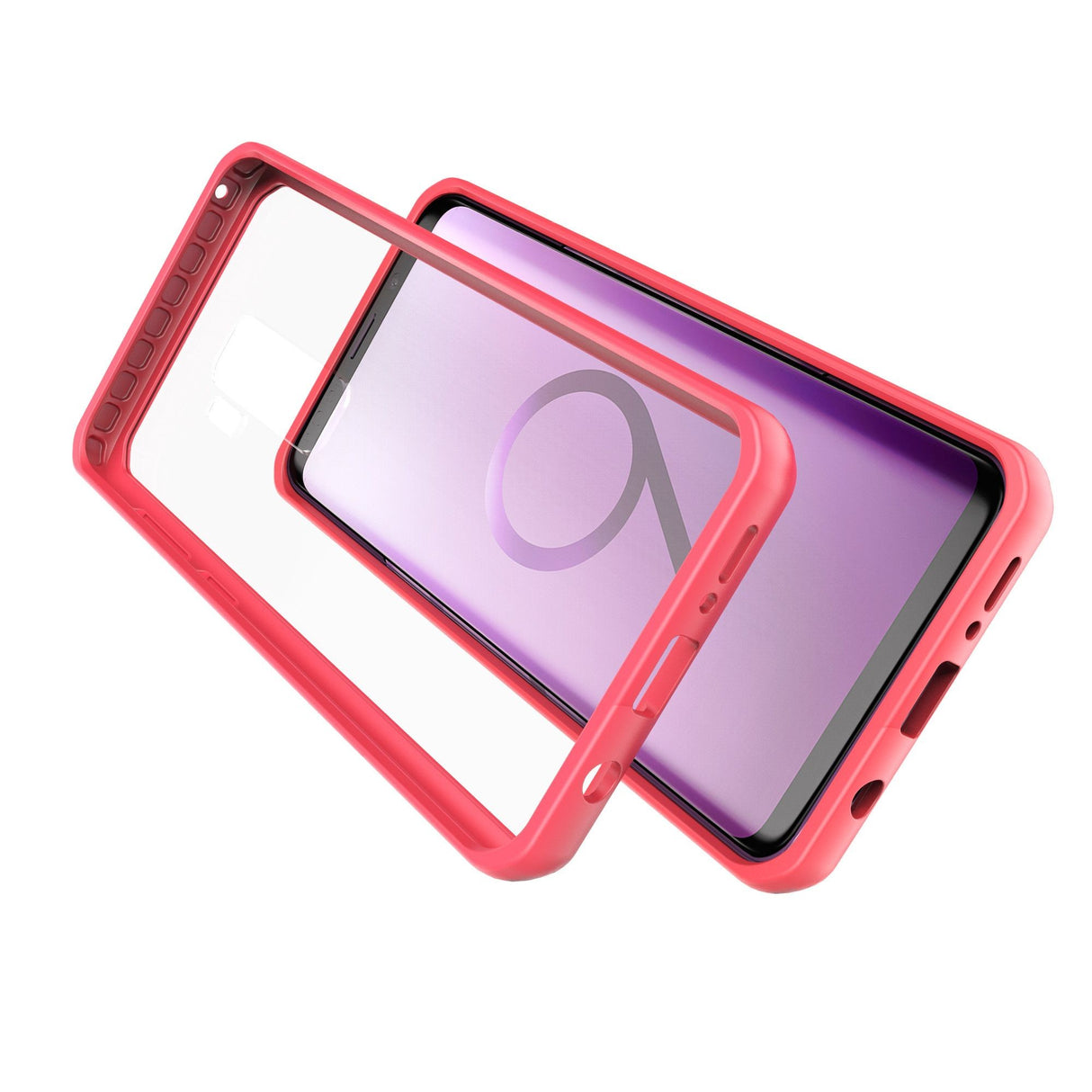 Husa Samsung Galaxy S9 shockproof acrylic Roz - vivimall.ro