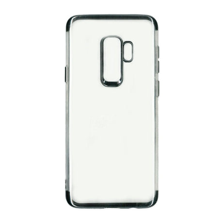 Husa Samsung Galaxy S9 Transparent cu Margini Negre - vivimall.ro