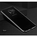 Husa Samsung Galaxy S9 Transparent cu Margini Negre - vivimall.ro