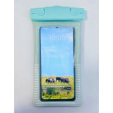 Husa subacvatica Cushion Waterproof Flippy, Snowproof, Universala, Dungata, cu Snur, pentru telefon sau documente, Verde Menta - vivimall.ro