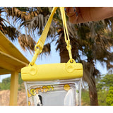 Husa subacvatica Fruity Waterproof Flippy, Snowproof, Universala, Impermeabila, cu Snur, pentru telefon sau documente, Lemon Boy, Galben - vivimall.ro