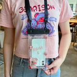 Husa subacvatica Fruity Waterproof Flippy, Snowproof, Universala, Impermeabila, cu Snur, pentru telefon sau documente, Berry Bear, Negru - vivimall.ro