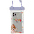 Husa subacvatica Fruity Waterproof Vivimall, Snowproof, Universala, Impermeabila, cu Snur, pentru telefon sau documente, Lucky Girl, Mov - vivimall.ro