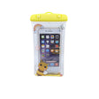 Husa subacvatica Glitter Kids Waterproof Vivimall, Snowproof, Universala, cu Snur, pentru telefon sau documente, Bee, Galben - vivimall.ro