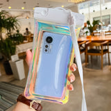 Husa subacvatica Holografica Waterproof Flippy, Snowproof, Universala, Impermeabila, cu Snur, pentru telefon sau documente, Alb - vivimall.ro