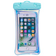 Husa subacvatica Holografica Waterproof Vivimall, Snowproof, Universala, Impermeabila, cu Snur, pentru telefon sau documente, Bleu - vivimall.ro