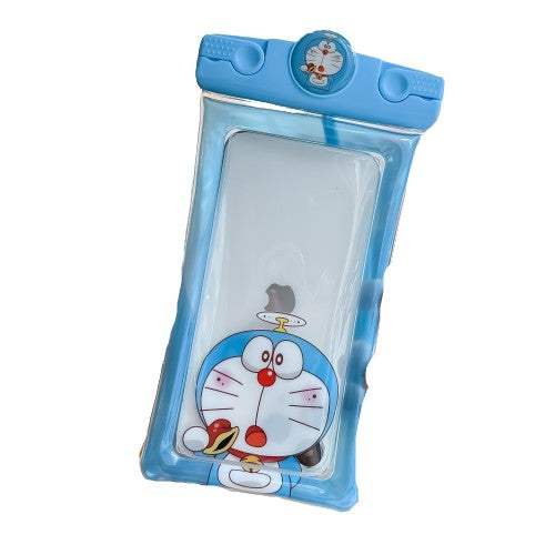 Husa subacvatica Mascot Waterproof Vivimall, Snowproof, Universala, cu Snur, pentru telefon sau documente, Cat, Bleu - vivimall.ro