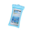 Husa subacvatica Matte Cushion Waterproof Vivimall, Snowproof, Universala, cu Snur, pentru telefon sau documente, Bleu - vivimall.ro