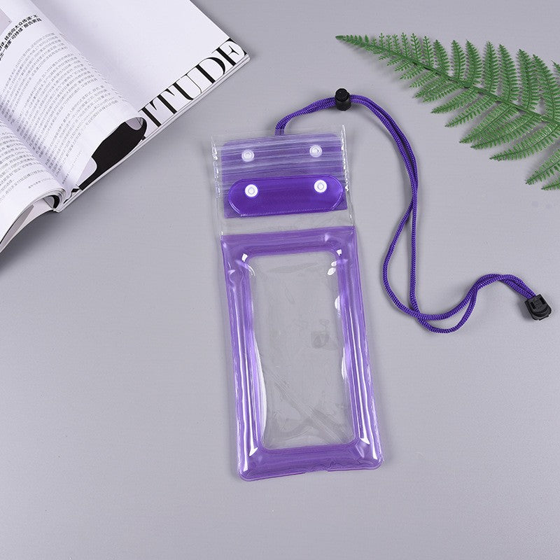 Husa subacvatica Zip Waterproof Flippy, Snowproof, Universala, Impermeabila, cu Snur, pentru telefon sau documente, Mov - vivimall.ro