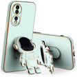 Husă 2în1 TPU verde cu suport tip astronaut pentru Huawei Mate 50 Pro, vedere frontală