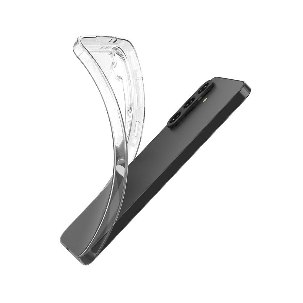 Husa Telefon, Vivimall, Compatibila Samsung Galaxy A15/A15 5G, Protect Plus TPU, 0.8-0.9 mm, Transparent - vivimall.ro