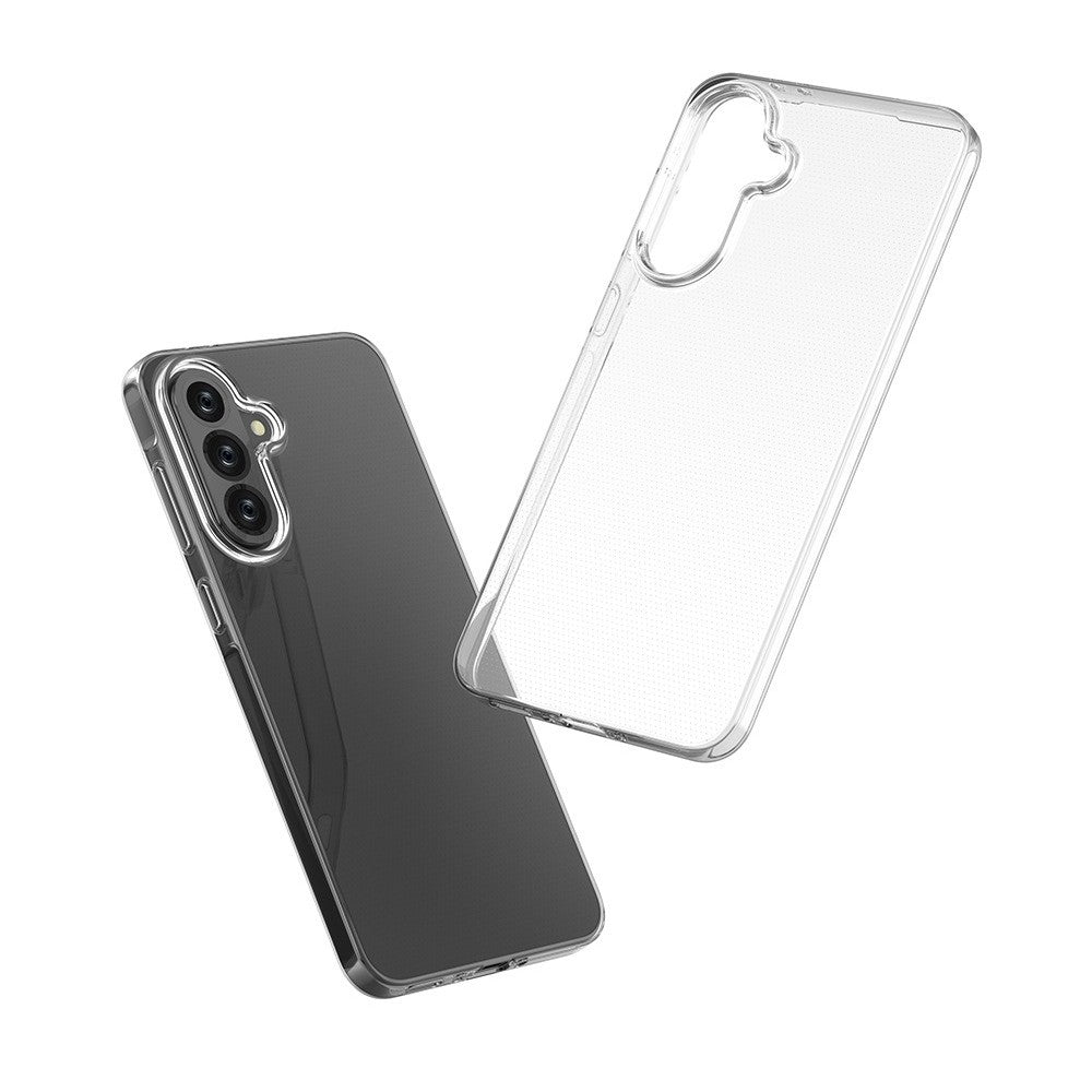 Husa Telefon, Vivimall, Compatibila Samsung Galaxy A15/A15 5G, Protect Plus TPU, 0.8-0.9 mm, Transparent - vivimall.ro