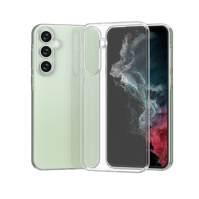 Husa Telefon, Vivimall, Compatibila Samsung Galaxy A55 5G, Protect Plus TPU, 0.8-0.9 mm, Transparent - vivimall.ro