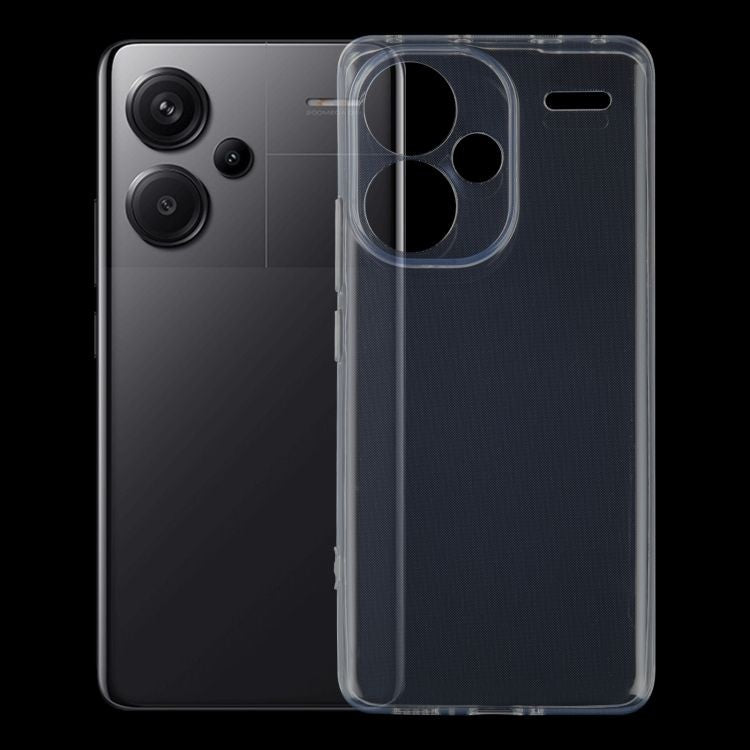 Husa Telefon, Vivimall, Compatibila Xiaomi Redmi Note 13 Pro+ 5G, Carcasa TPU, Protectie Camere, 1.5 mm, Transparent - vivimall.ro