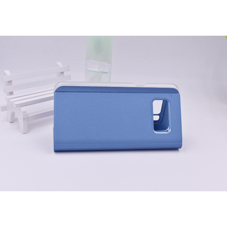 Husa Tip Carte, Flippy, Compatibila cu Huawei Mate 10 Lite, Flip Cover Oglinda, Albastru - vivimall.ro