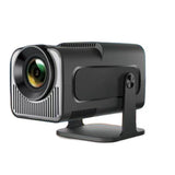 Videoproiector portabil HY320 Mini negru, vedere frontală, Ultra HD 1920x1080, Android 13