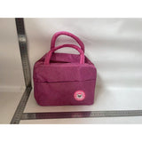 Geanta Termica pentru Pranz, Vivimall, Multifunctionala, Compartimentata, Impermeabila, cu Manere, Buzunar Exterior, 22x14x19 cm, Roz - vivimall.ro