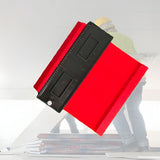 Sablon Masurare Contur, Flippy, Cu Rigla Integrata, pentru Copiere Unghiuri si Forme Neregulate, Plastic Rezistent, 14.6 x 10.5 cm, Rosu/Negru - vivimall.ro