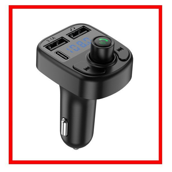 Incarcator Auto cu MP3 Player, Vivimall, Bluetooth 5.0, 5V, 2 x USB, Type C, Negru - vivimall.ro